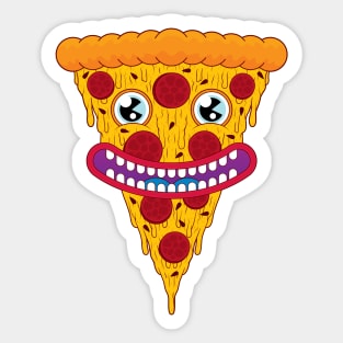 Pizza Face Sticker